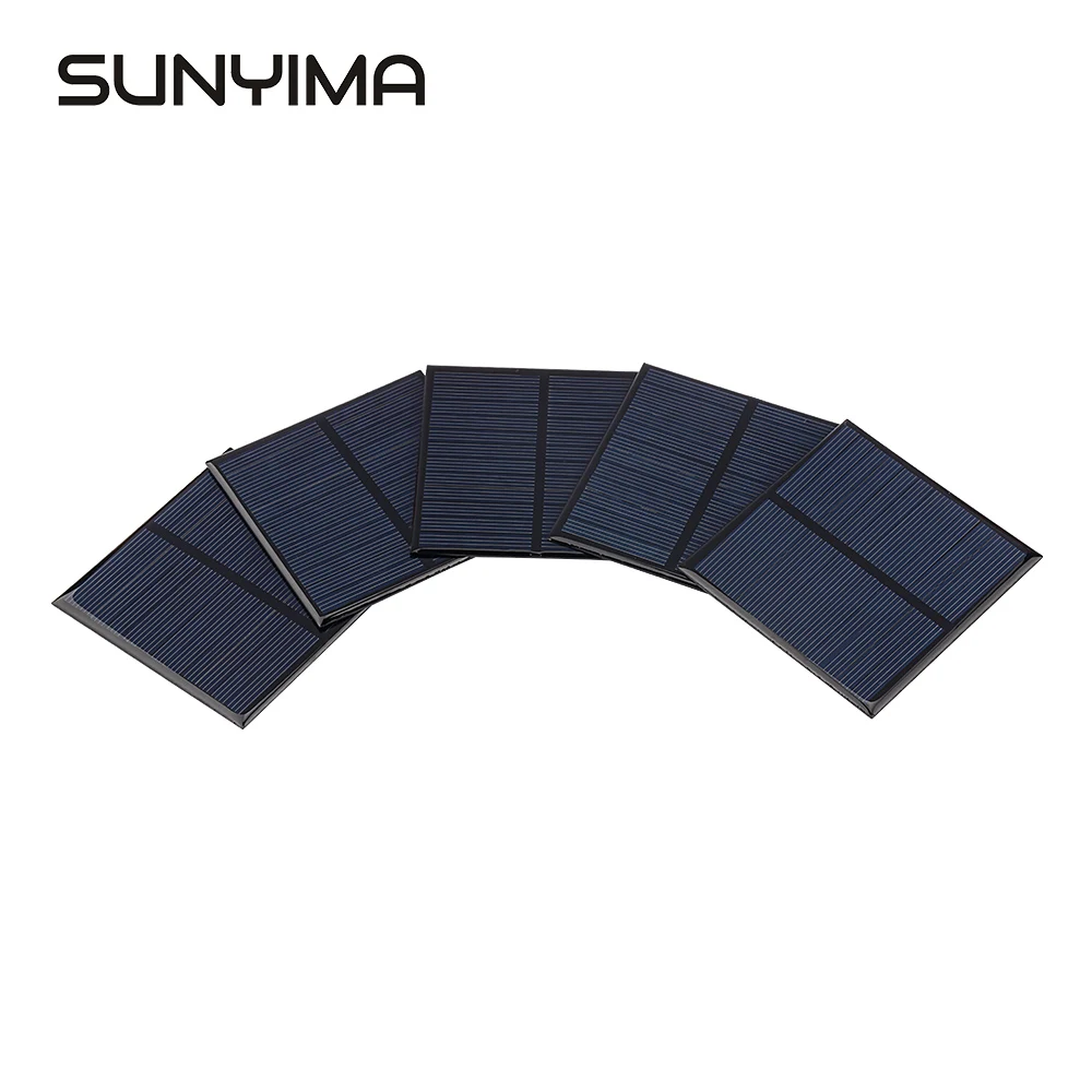5pcs SUNYIMA PET Polycrystalline Drip Solar Panel 100*100 6V120mA Photovoltaic Panel DIY Solar Cells
5pcs SUNYIMA PET Polycrystalline Drip Solar Panel 100*100 6V120mA Photovoltaic Panel DIY Solar Cells