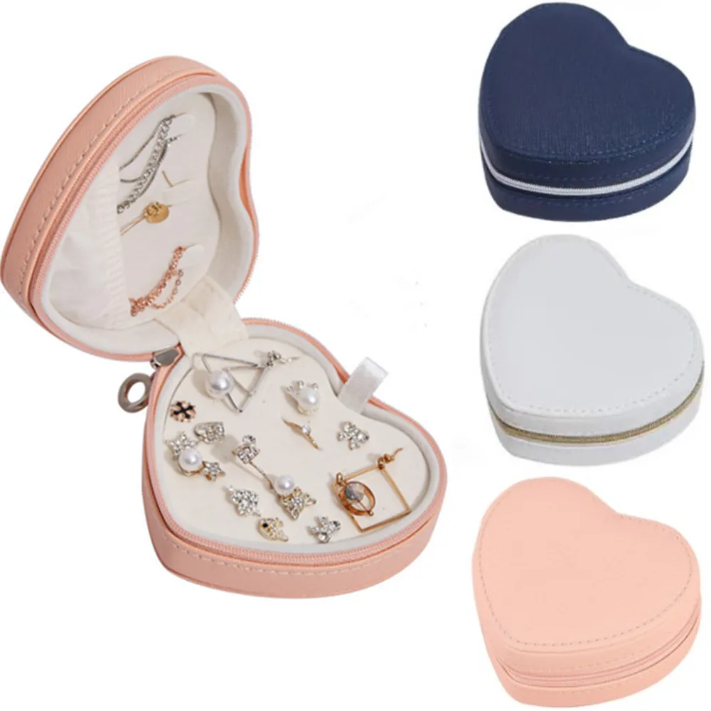 New Heart Shape Jewelry Organizer Leather Jewelry Display Case Portable Necklaces Earrings Rings Studs Holder Travel Storage Box
New Heart Shape Jewelry Organizer Leather Jewelry Display Case Portable Necklaces Earrings Rings Studs Holder Travel Storage Box