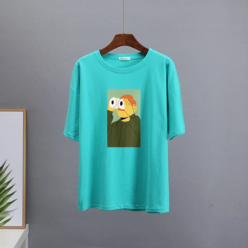 ZELI 2022 Funny Cartoon Printed T Shirts Women Kawaii Casual Oversized Tees Couple Soft Cotton O Neck Female Graphic Tops Shirts
ZELI 2022 Funny Cartoon Printed T Shirts Women Kawaii Casual Oversized Tees Couple Soft Cotton O Neck Female Graphic Tops Shirts