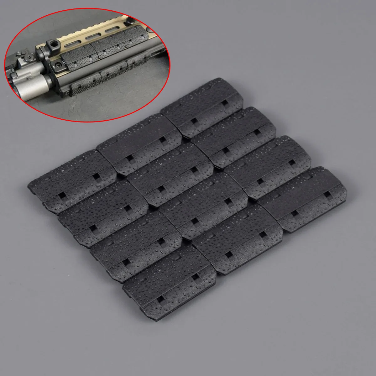 Комплект нейлоновых рельсов для AR15 M4 M16, 12 шт. 
Комплект нейлоновых рельсов для AR15 M4 M16, 12 шт.