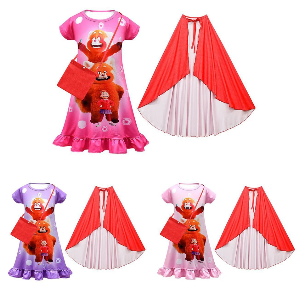 2022 New Disney Movie Turning Red Cosplay Costume Red Mei Girl Clothes Kid Children's Princess Dress Casual Nightdress For Girls
2022 New Disney Movie Turning Red Cosplay Costume Red Mei Girl Clothes Kid Children's Princess Dress Casual Nightdress For Girls