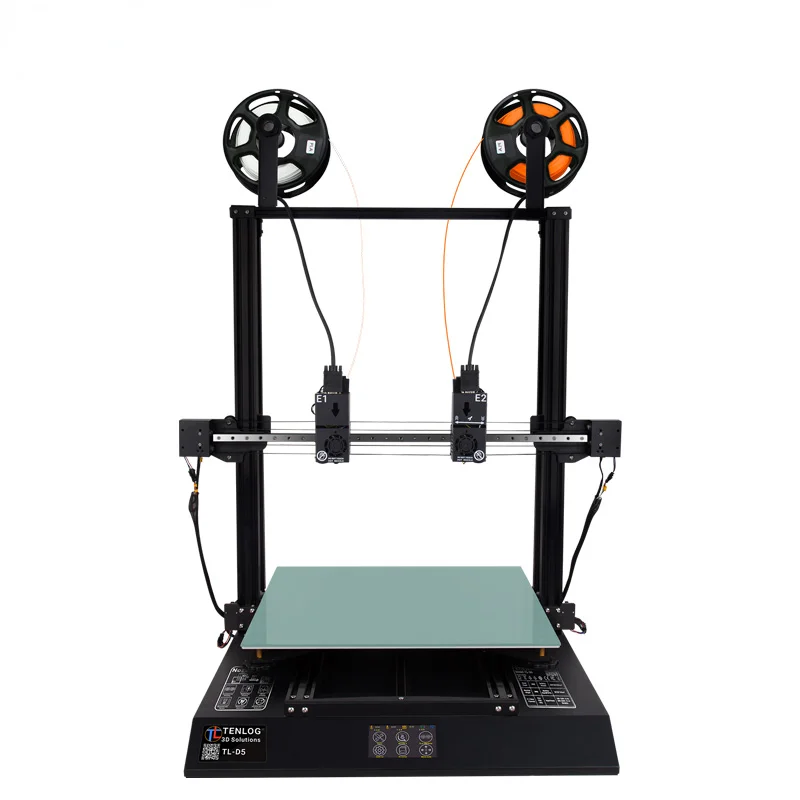 

TENLOG 3D Printer TL-D5 V2 With TMC2209 Independent Dual Extruder Very Large Print Size LCD Touchscreen Fast Speed Free Shipping