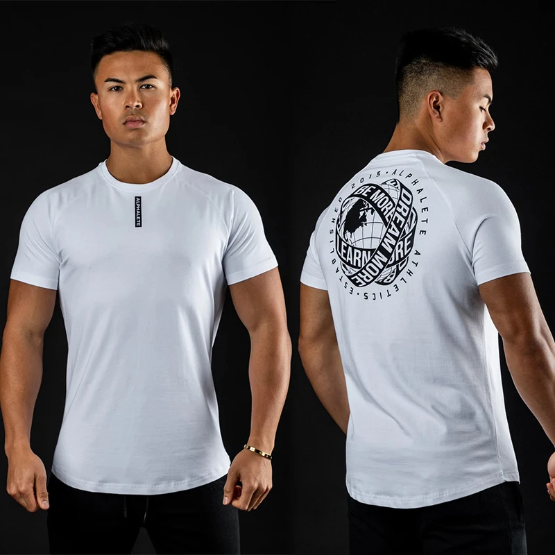 2022 Summer new men's sports fitness cotton T-shirt Raglan Sleeve Slim Fit Stretch Breathable Short Sleeve sportswear Top
2022 Summer new men's sports fitness cotton T-shirt Raglan Sleeve Slim Fit Stretch Breathable Short Sleeve sportswear Top