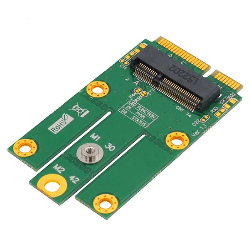 M.2 NGFF (Key E) To Mini PCI-E (Wifi+Bluetooth) Support M.2 MINI PCI-E Card Adapter Free Driver
M.2 NGFF (Key E) To Mini PCI-E (Wifi+Bluetooth) Support M.2 MINI PCI-E Card Adapter Free Driver