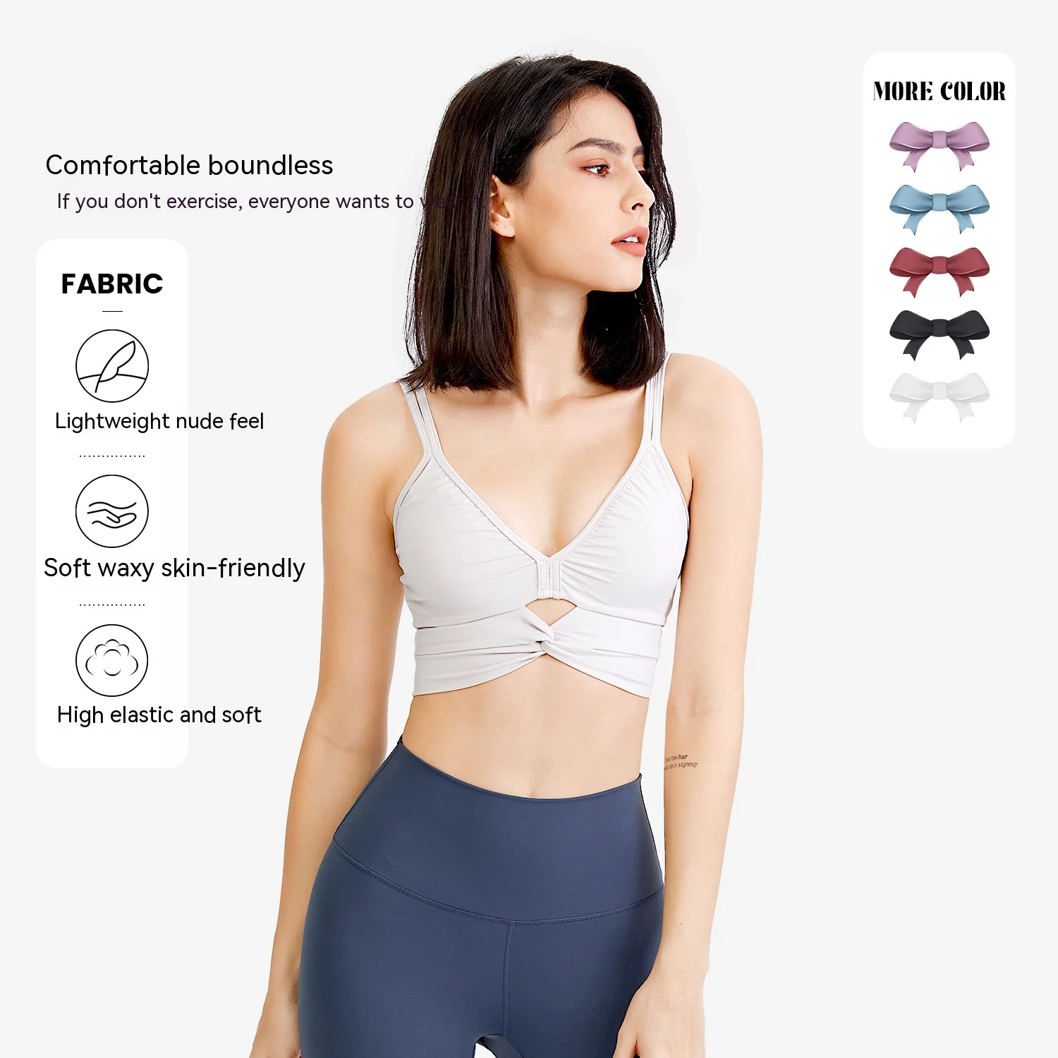 Sports bra women's sexy chest shock-proof gather high-strength fitness underwear wear yoga vest
Sports bra women's sexy chest shock-proof gather high-strength fitness underwear wear yoga vest