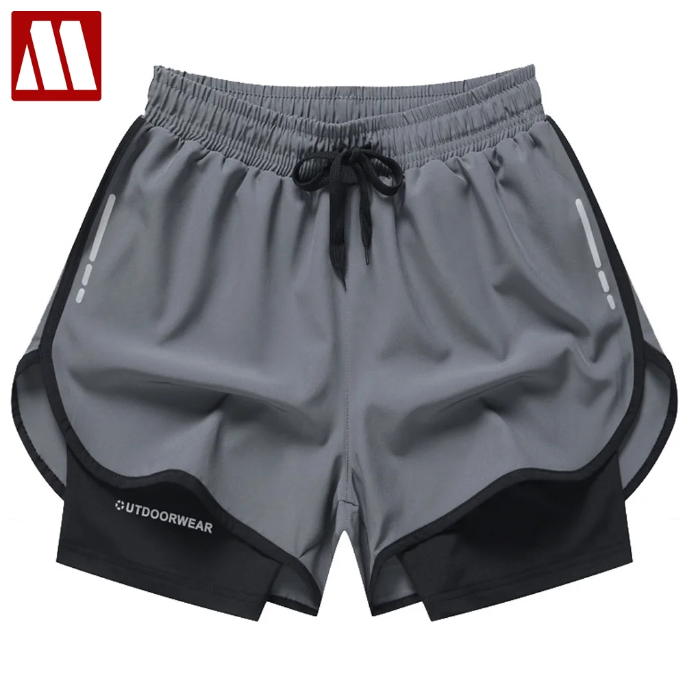Men's Sports Shorts Two Layer Safety Bottoming Pants Quick Dry Breathable Fit Summer Men's Night Vision Reflection Short Pant
Men's Sports Shorts Two Layer Safety Bottoming Pants Quick Dry Breathable Fit Summer Men's Night Vision Reflection Short Pant