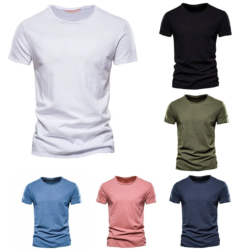 2023 New Men's 100% Cotton Short-Sleeved T-Shirt, Solid Color Elastic Thin Sports Round Neck T-Shirt S-5XL Daily Street Wear Top
2023 New Men's 100% Cotton Short-Sleeved T-Shirt, Solid Color Elastic Thin Sports Round Neck T-Shirt S-5XL Daily Street Wear Top