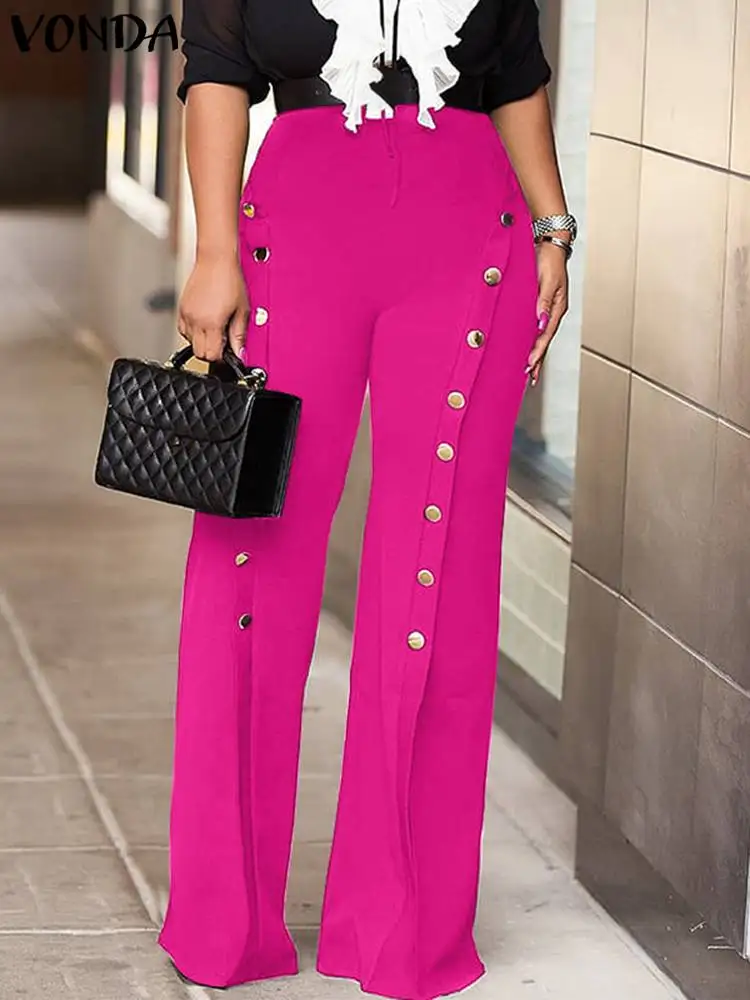 VONDA Women Fashion Women Pants 2023 Long Trousers Female Casual Solid Zipper Solid Color High Waist Pants Pantalon Femme
VONDA Women Fashion Women Pants 2023 Long Trousers Female Casual Solid Zipper Solid Color High Waist Pants Pantalon Femme