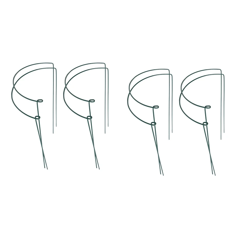 8 Pcs Plant Support Stakes Ring Cage Metal Garden Plant Stake Green Half Round Plant Support Ring Large Plant Supports
8 Pcs Plant Support Stakes Ring Cage Metal Garden Plant Stake Green Half Round Plant Support Ring Large Plant Supports