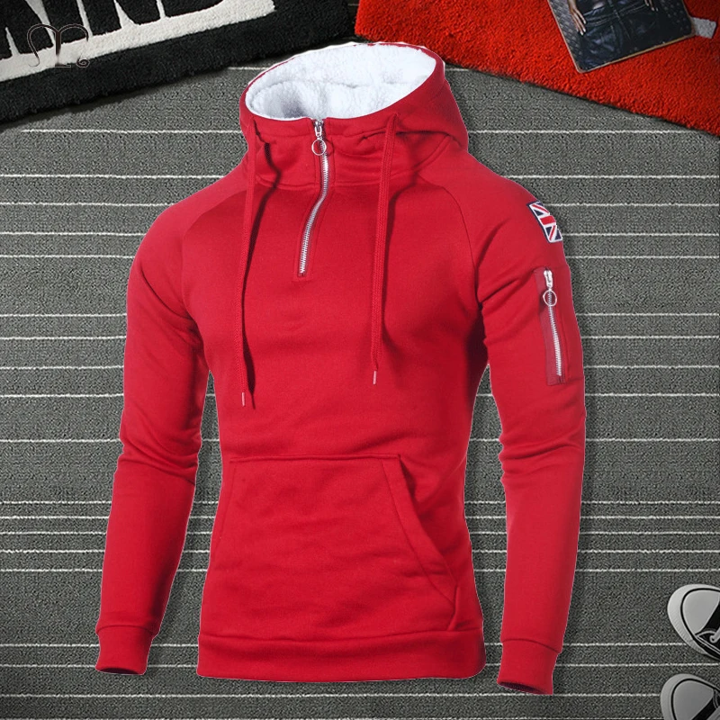 Men Hoodies Sweatshirts Fashion Zipper Long Sleeve Hooded Hoodie Male Casual Hoody Outwear Hip Hop Streetwear Solid Pullover Red
Men Hoodies Sweatshirts Fashion Zipper Long Sleeve Hooded Hoodie Male Casual Hoody Outwear Hip Hop Streetwear Solid Pullover Red