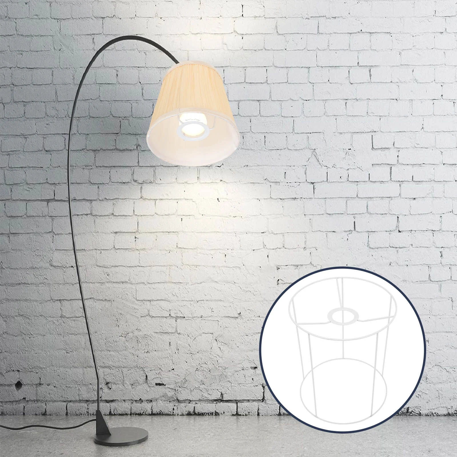 Protection Line DIY Lamp Holder Woven Light Bracket Iron Table Hanging Lampshade
Protection Line DIY Lamp Holder Woven Light Bracket Iron Table Hanging Lampshade