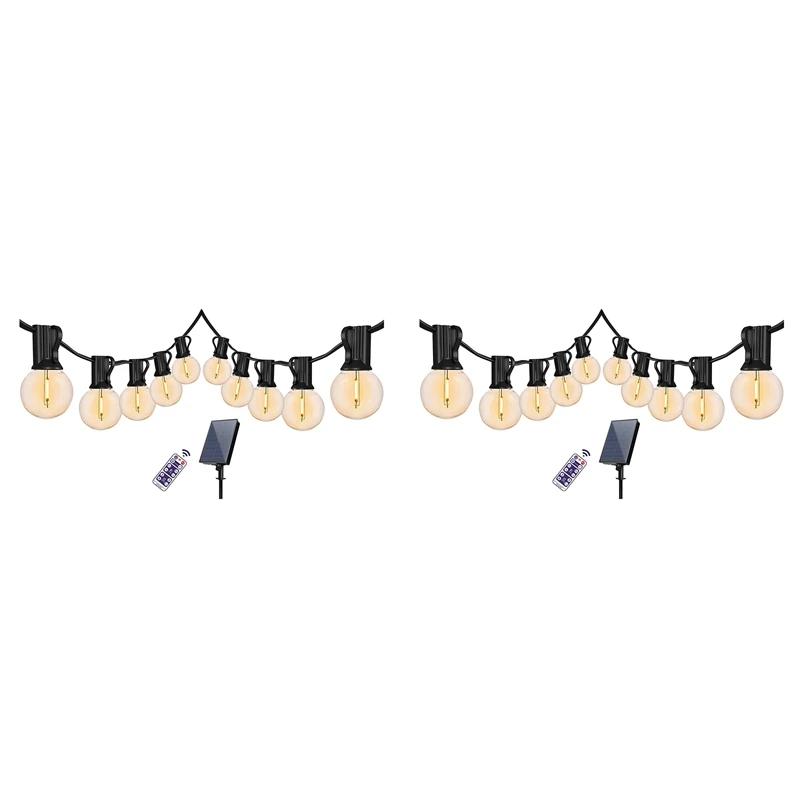 Remote Control G40 Solar Powered Outdoor Patio Globe String Lights Bistro Yard Decoration 7M 20 Bulbs
Remote Control G40 Solar Powered Outdoor Patio Globe String Lights Bistro Yard Decoration 7M 20 Bulbs