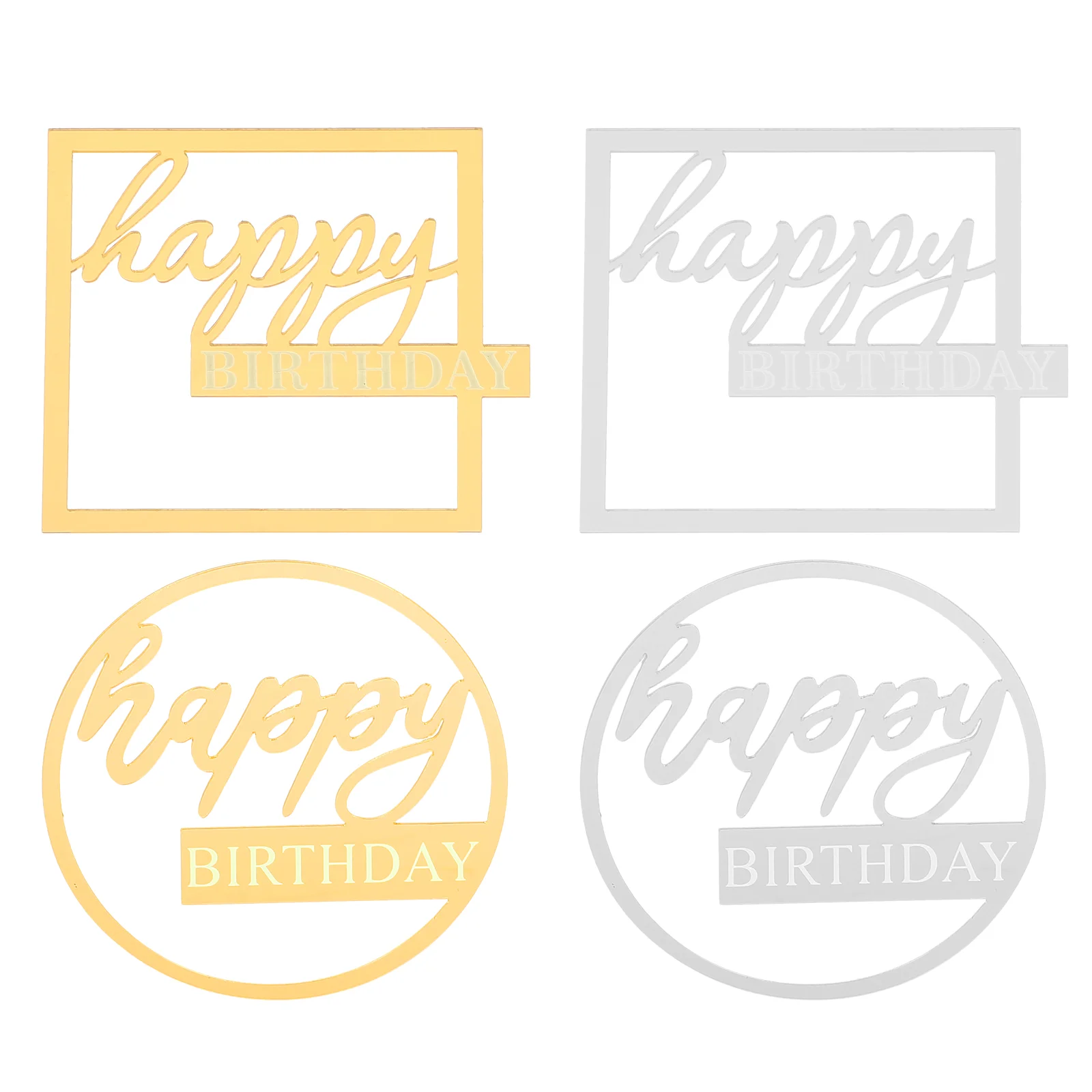 4 Pcs Wall Accent Decor Acrylic Birthday Cake Toppers Cakes Tabletop Cupcake Ornament
4 Pcs Wall Accent Decor Acrylic Birthday Cake Toppers Cakes Tabletop Cupcake Ornament