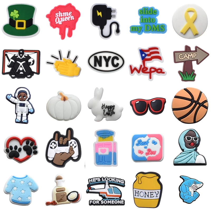 Men Wholesale Bulk Shoe Charms Girl Boy Women Charm Decorations for Crocs Packs Kids Set Jeans Shoes Accessories Para Pins Gifts 
Men Wholesale Bulk Shoe Charms Girl Boy Women Charm Decorations for Crocs Packs Kids Set Jeans Shoes Accessories Para Pins Gifts