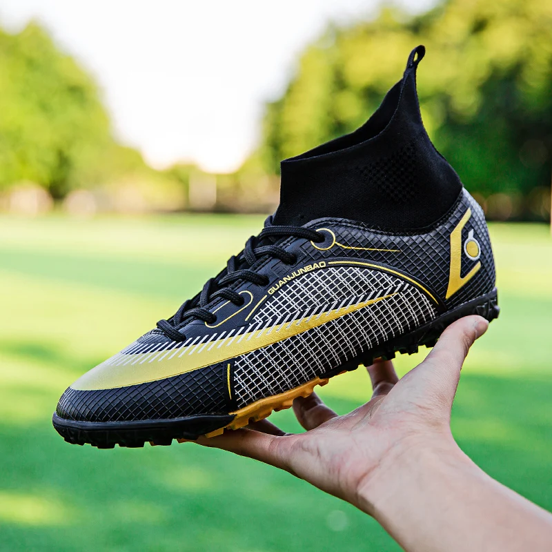 Professional Unisex Football Boots With Socks Long Spikes AG/HG/FG/TF Women Soccer Sneakers Men Football Shoes
Professional Unisex Football Boots With Socks Long Spikes AG/HG/FG/TF Women Soccer Sneakers Men Football Shoes