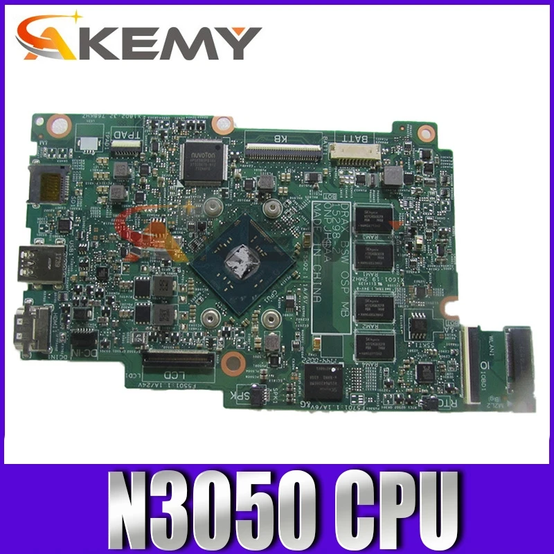 Original Laptop motherboard For DELL Inspiron 3168 Core Celeron N3050 Mainboard CN-02YV73 02YV73 15298-2 SR29H
Original Laptop motherboard For DELL Inspiron 3168 Core Celeron N3050 Mainboard CN-02YV73 02YV73 15298-2 SR29H