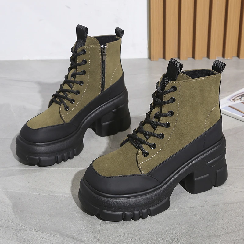 Женские ботинки на шнуровке, теплые ботинки на толстой подошве, с молнией сбоку, зима 2023
Женские ботинки на шнуровке, теплые ботинки на толстой подошве, с молнией сбоку, зима 2023