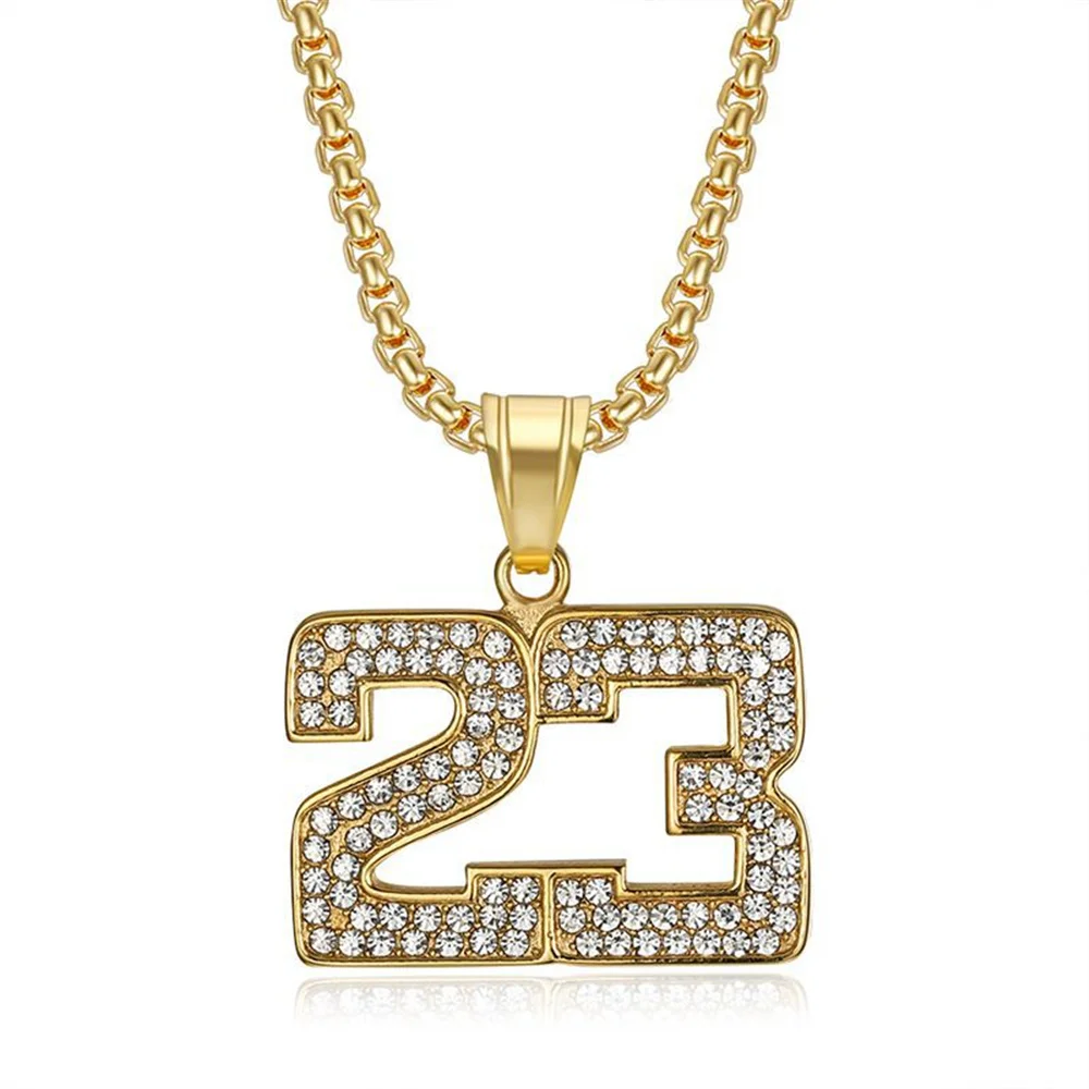 Stainless Steel Basketball Number 23 Pendand & Chain Gold Color Iced Out Bling Necklace for Men Hip Hop Jewelry Dropshipping
Stainless Steel Basketball Number 23 Pendand & Chain Gold Color Iced Out Bling Necklace for Men Hip Hop Jewelry Dropshipping