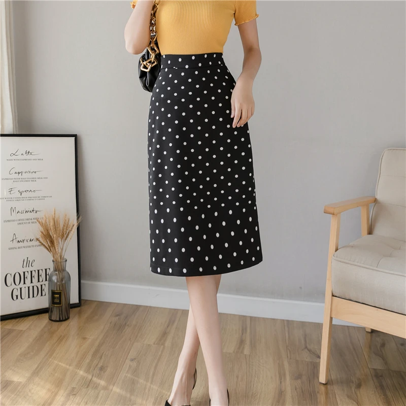 2022 Spring Summer Korean Style Office Ladies Vintage Dot Black Pencil Skirt Womens Cute Elegant Female Fashion Skirts
2022 Spring Summer Korean Style Office Ladies Vintage Dot Black Pencil Skirt Womens Cute Elegant Female Fashion Skirts