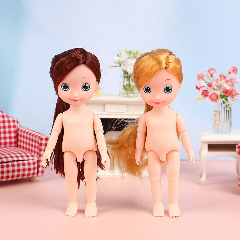 1Pc 1/12 17cm Mini Cute 3D Big Eyes Ball-jointed Doll Baby Head Blond Brown Hair Naked Girls Dress Up Kid Toys Gift DIY House
1Pc 1/12 17cm Mini Cute 3D Big Eyes Ball-jointed Doll Baby Head Blond Brown Hair Naked Girls Dress Up Kid Toys Gift DIY House