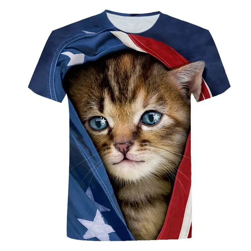 2022 fashion new cat new T-shirt spring and summer hip hop casual men's printed creative funny short sleeves
2022 fashion new cat new T-shirt spring and summer hip hop casual men's printed creative funny short sleeves