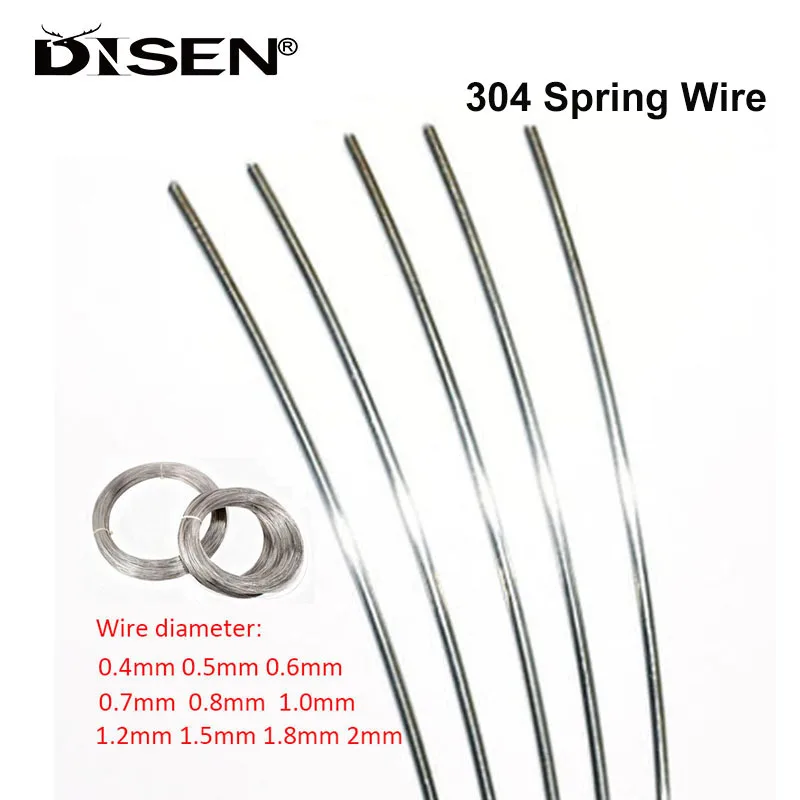 304 Stainless Steel Spring Wire 1/2/3/5Meters Dia 0.4mm 0.5mm 0.6mm 0.7mm 0.8mm 1.0mm 1.2mm 1.3mm 1.5mm 2mm
304 Stainless Steel Spring Wire 1/2/3/5Meters Dia 0.4mm 0.5mm 0.6mm 0.7mm 0.8mm 1.0mm 1.2mm 1.3mm 1.5mm 2mm