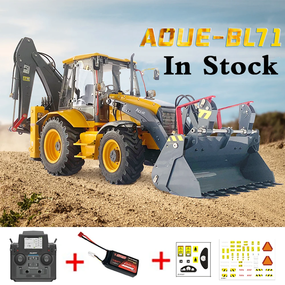 1/14 RC Hydraulic Backhoe Loader Aoue-BL71 Two Heads Busy Metal 2 In 1 Loader Excavator Model with Light Sound Model Boy Toy
1/14 RC Hydraulic Backhoe Loader Aoue-BL71 Two Heads Busy Metal 2 In 1 Loader Excavator Model with Light Sound Model Boy Toy