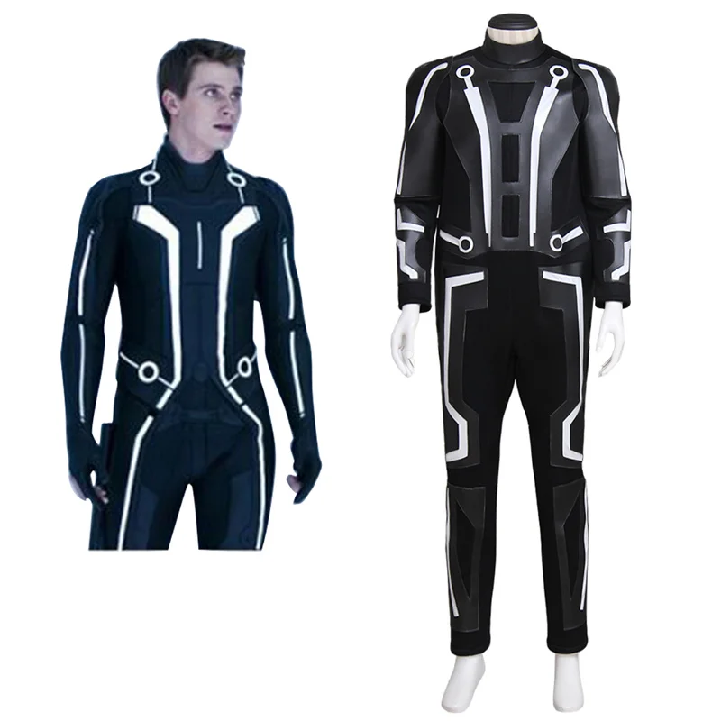 Костюм для косплея Tron Sam Flynn комплект мужской униформы наряды вечеринки на
