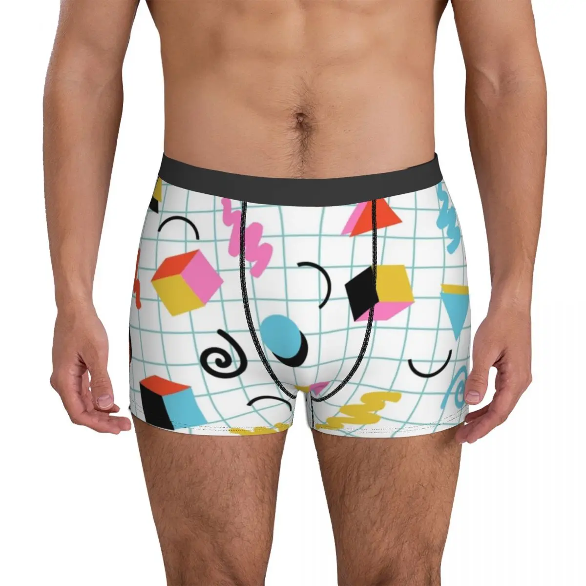 Memphis Pattern 80s Underwear Retro Minimal Geometric Breathable Underpants Printed Shorts Briefs Pouch Male Oversize Trunk
Memphis Pattern 80s Underwear Retro Minimal Geometric Breathable Underpants Printed Shorts Briefs Pouch Male Oversize Trunk