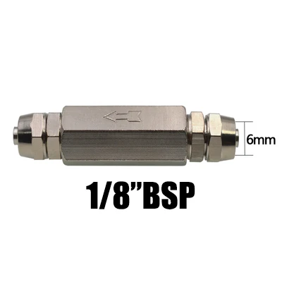 Латунный пневматический обратный клапан, полный порт, односторонний невозвратный клапан для воздушного компрессора
Латунный пневматический обратный клапан, полный порт, односторонний невозвратный клапан для воздушного компрессора