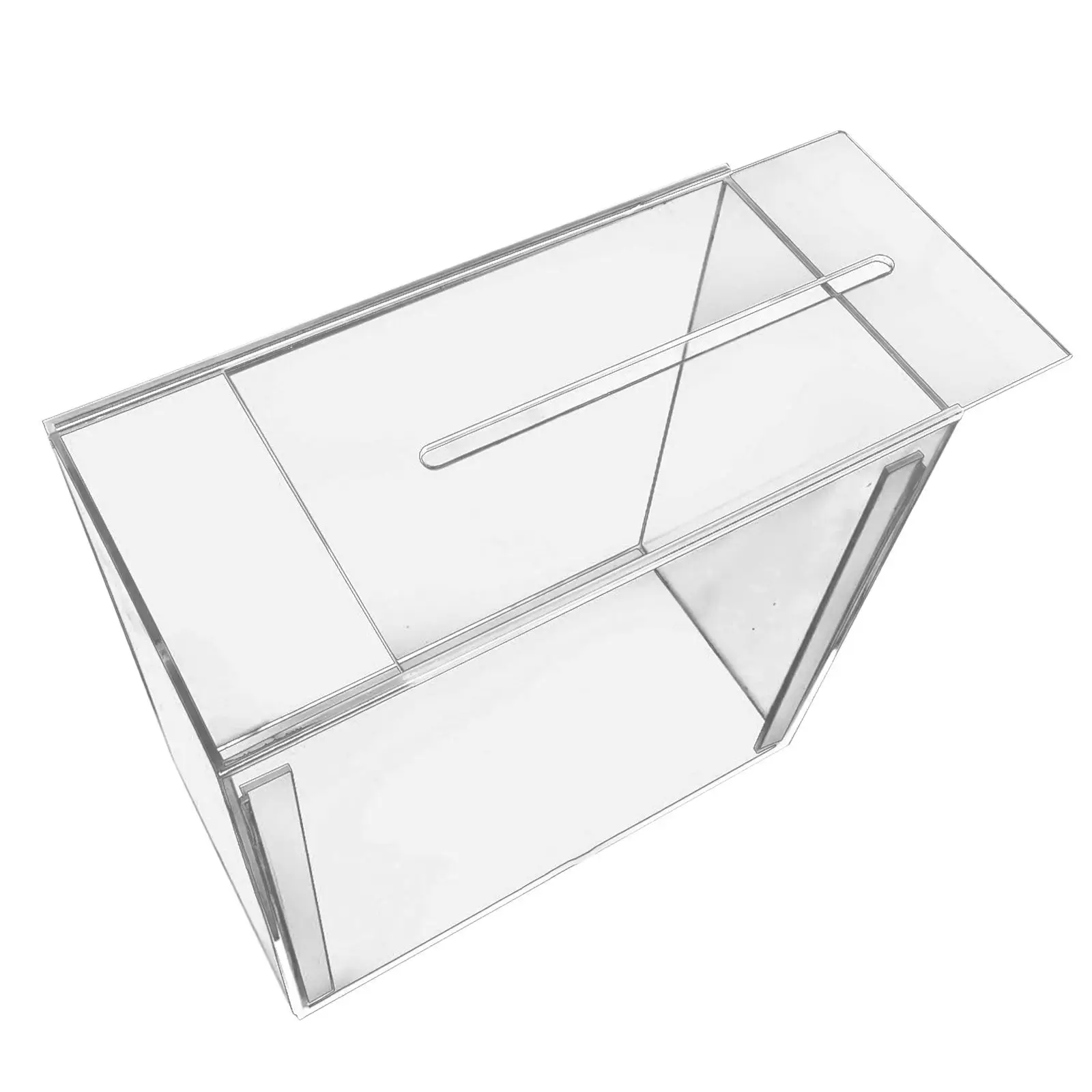 Прозрачная акриловая коробка для свадебных карт со слотом
Прозрачная акриловая коробка для свадебных карт со слотом