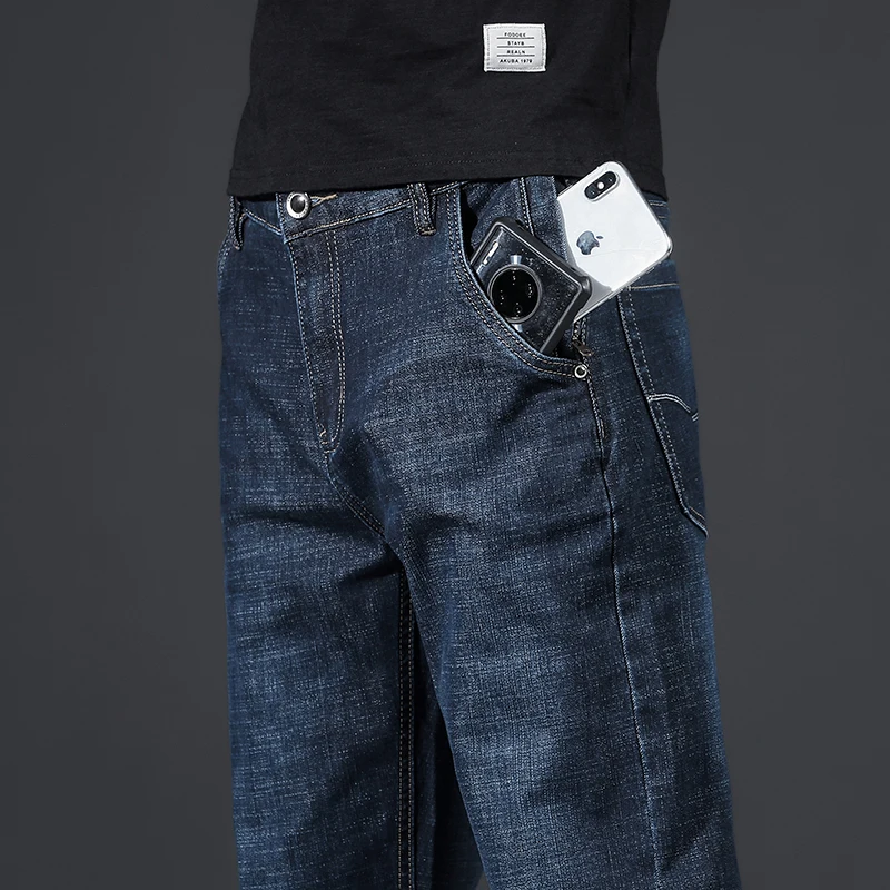 2022 Autumn Winter Business Casual Youth Men's High Waist Slim Denim Jeans Fitted Straight Zipper Pocket Jeans Classic
2022 Autumn Winter Business Casual Youth Men's High Waist Slim Denim Jeans Fitted Straight Zipper Pocket Jeans Classic