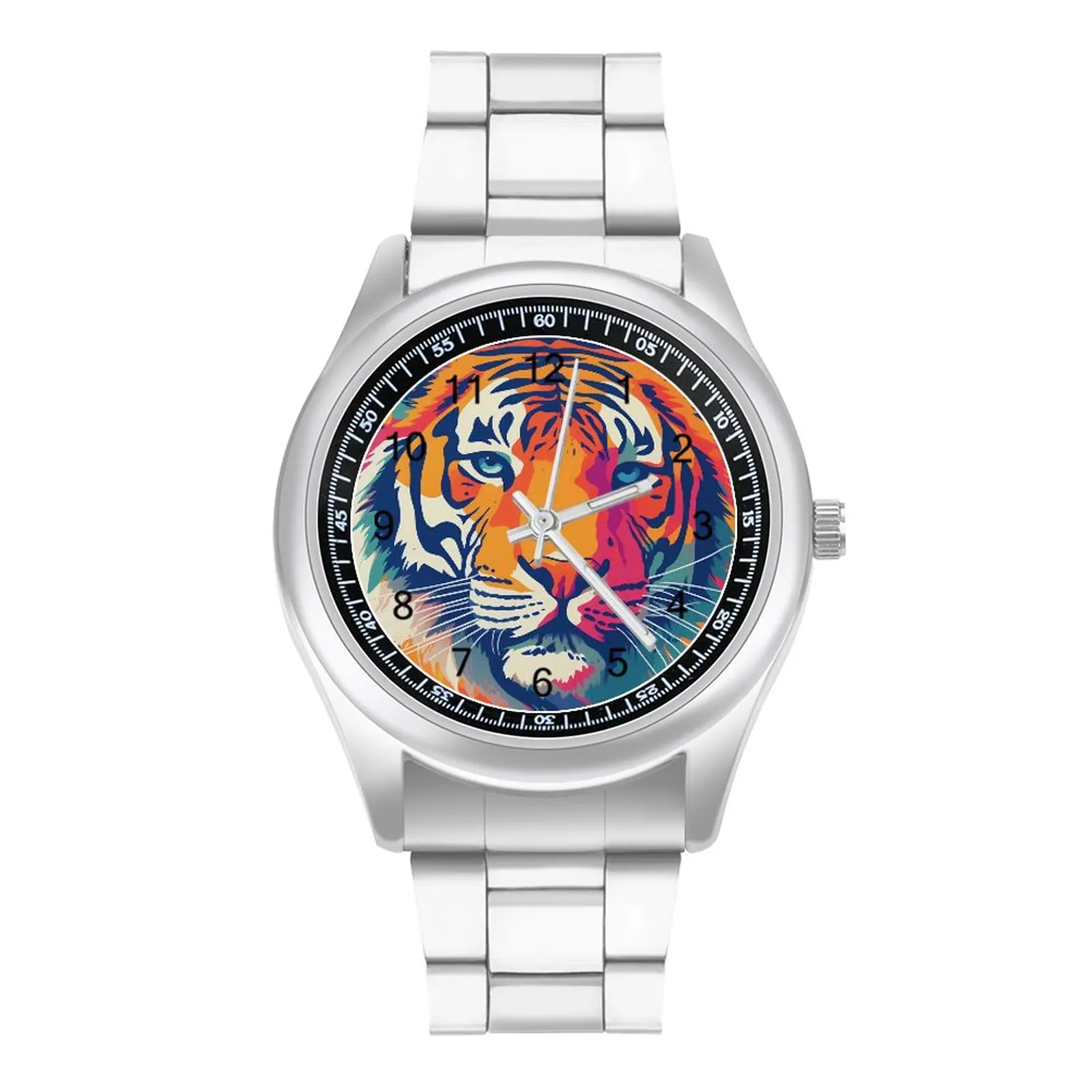 

Tiger Quartz Watch Neo Fauvism Hit Sales Fancy Wrist Watch Steel Ladies Spring Design Wristwatch