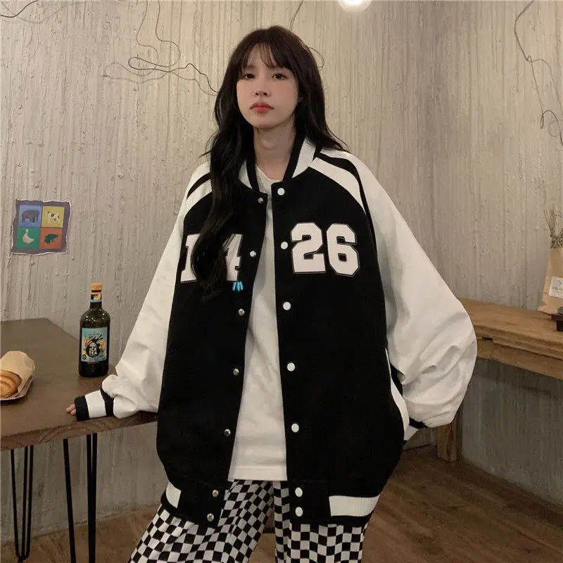 New Autumn Baseball Uniform Jacket Female American High Street Ins Tide Color Matching Loose Joker Casual Student Jacket Female
New Autumn Baseball Uniform Jacket Female American High Street Ins Tide Color Matching Loose Joker Casual Student Jacket Female