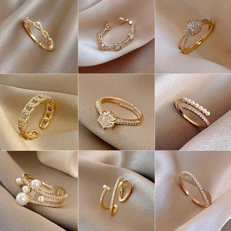 Zircon Pearl Ring Statement Opening Finger Knuckle Rings for Women Party Jewelry Personality Fashion Accessories Rings Wholesale
Zircon Pearl Ring Statement Opening Finger Knuckle Rings for Women Party Jewelry Personality Fashion Accessories Rings Wholesale