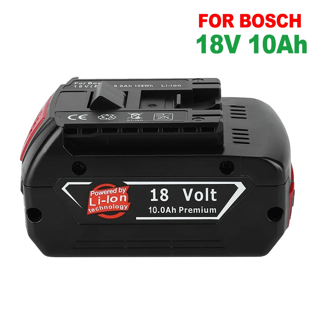 

Новый литий-ионный аккумулятор 10 Ач для дрели Bosch 18 в BAT609 BAT609G BAT618 BAT618G BAT614, зарядное устройство