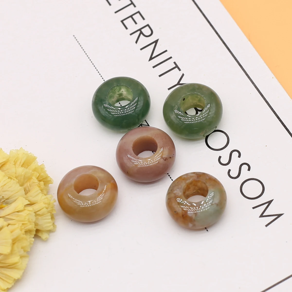 5 PCS Natural Aquatic Agate Spacer Beads Abacus Onyx Loose Beads For Bracelets Necklace Jewelry Making Accessories 6*12mm
5 PCS Natural Aquatic Agate Spacer Beads Abacus Onyx Loose Beads For Bracelets Necklace Jewelry Making Accessories 6*12mm