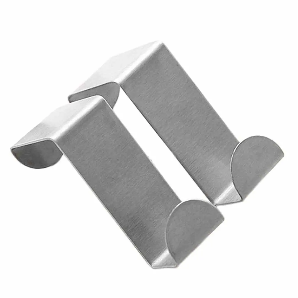 2Pcs Stainless Steel Door Hooks Hanging Kitchen Cabinet Clothes Hanger On Door Back Type Strong Practical Home Accessories
2Pcs Stainless Steel Door Hooks Hanging Kitchen Cabinet Clothes Hanger On Door Back Type Strong Practical Home Accessories