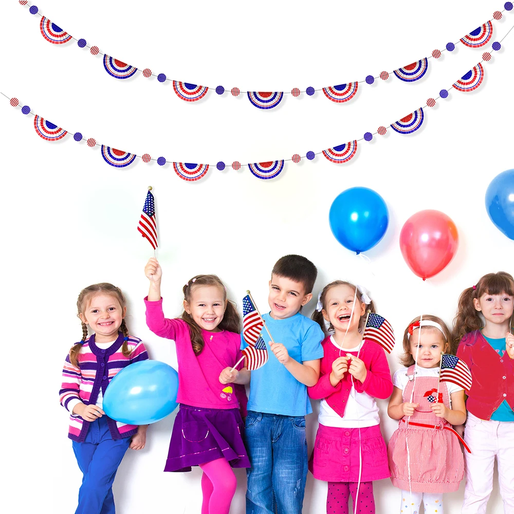 Red Blue White Party Paper Circle Garland US Birthday Decorations Hanging Paper Streamer Banner 4th of July USA Independence Day
Red Blue White Party Paper Circle Garland US Birthday Decorations Hanging Paper Streamer Banner 4th of July USA Independence Day