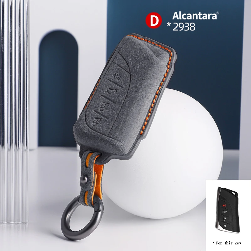 Чехол для автомобильного ключа из алькантары для Lexus NX ES UX US RC GX IS RX 200 350h LS 450h 260h 300h UX200, защитные аксессуары для брелоков 
Чехол для автомобильного ключа из алькантары для Lexus NX ES UX US RC GX IS RX 200 350h LS 450h 260h 300h UX200, защитные аксессуары для брелоков