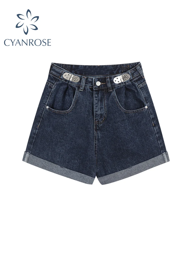 Шорты женские джинсовые с завышенной талией, винтажные широкие брюки из денима в стиле Харадзюку, повседневные синие джинсовые штаны в Коре...
Шорты женские джинсовые с завышенной талией, винтажные широкие брюки из денима в стиле Харадзюку, повседневные синие джинсовые штаны в Коре...