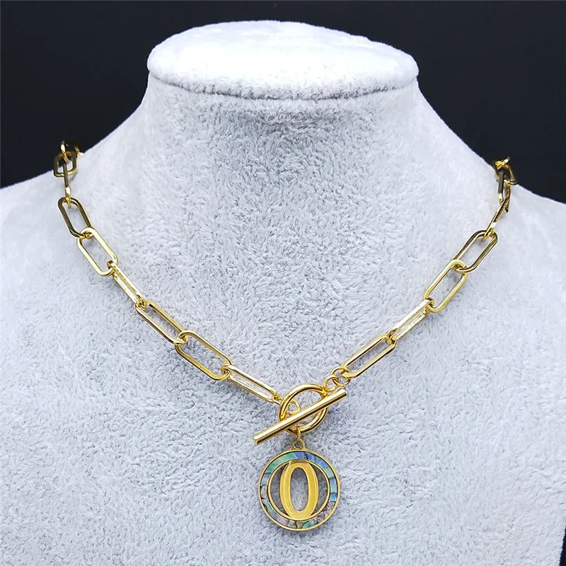 Fashion Stainless Steel O Letter Chokers Necklace for Women Gold Color Pendant Necklace Jewelry collier lettre N7001OS07
Fashion Stainless Steel O Letter Chokers Necklace for Women Gold Color Pendant Necklace Jewelry collier lettre N7001OS07