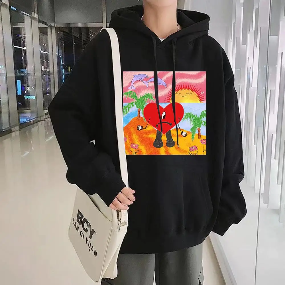 Men/women Loose Mens Harajuku Sweatshirt Fashion Hip Hop Streetwear Bad Bunny Hoodies UN VERANO SIN TI Music Album Print Hoodies
Men/women Loose Mens Harajuku Sweatshirt Fashion Hip Hop Streetwear Bad Bunny Hoodies UN VERANO SIN TI Music Album Print Hoodies