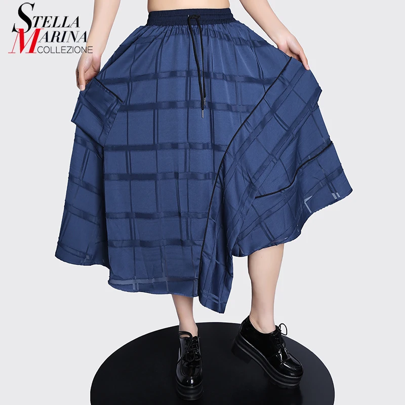 New Blue Japanese Style 2022 Spring Casual Streetwear Asymmetrical Skirt Elastic Waist Holiday Irregular Skirt Femme MJS8375
New Blue Japanese Style 2022 Spring Casual Streetwear Asymmetrical Skirt Elastic Waist Holiday Irregular Skirt Femme MJS8375