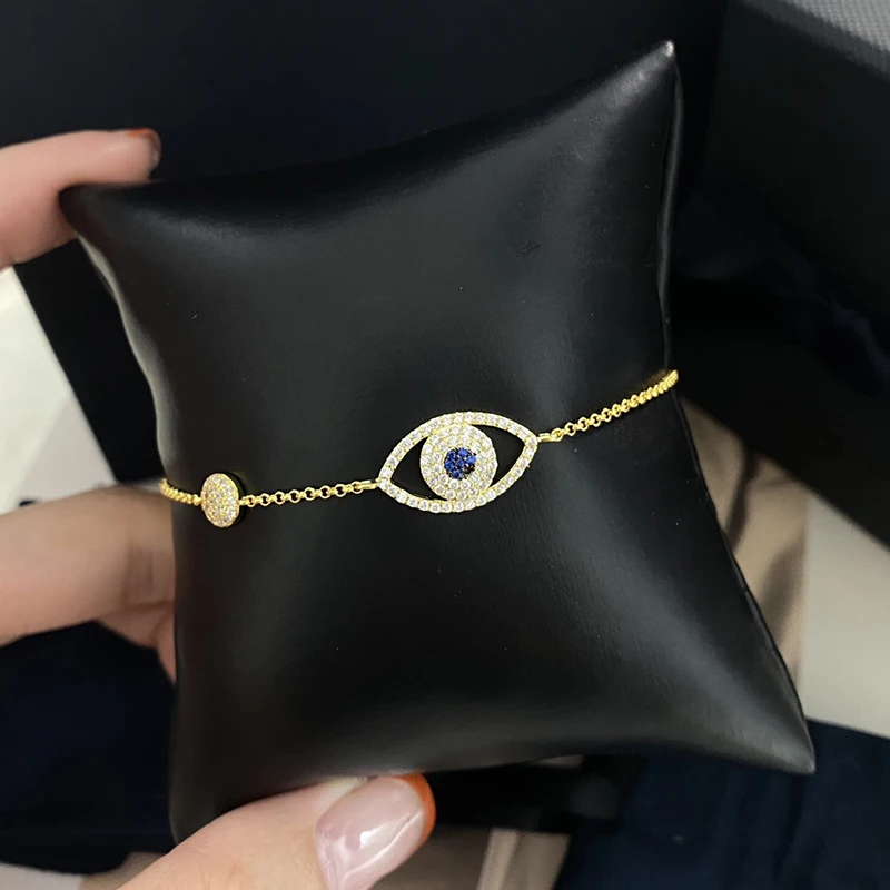 Fashion Charm Sterling Silver Original Jewelry,Yellow Silver Lucky Eye Bracelet For Women Luxury Jewelry Gift With Logo
Fashion Charm Sterling Silver Original Jewelry,Yellow Silver Lucky Eye Bracelet For Women Luxury Jewelry Gift With Logo