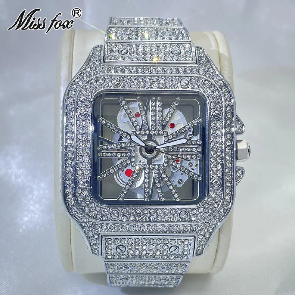 Hip Hop Men Stainless Steel Watches Waterproof Hollow Out New Clock MISSFOX Diamond Fashion Quartz WristWatch Gift Free Shipping
Hip Hop Men Stainless Steel Watches Waterproof Hollow Out New Clock MISSFOX Diamond Fashion Quartz WristWatch Gift Free Shipping