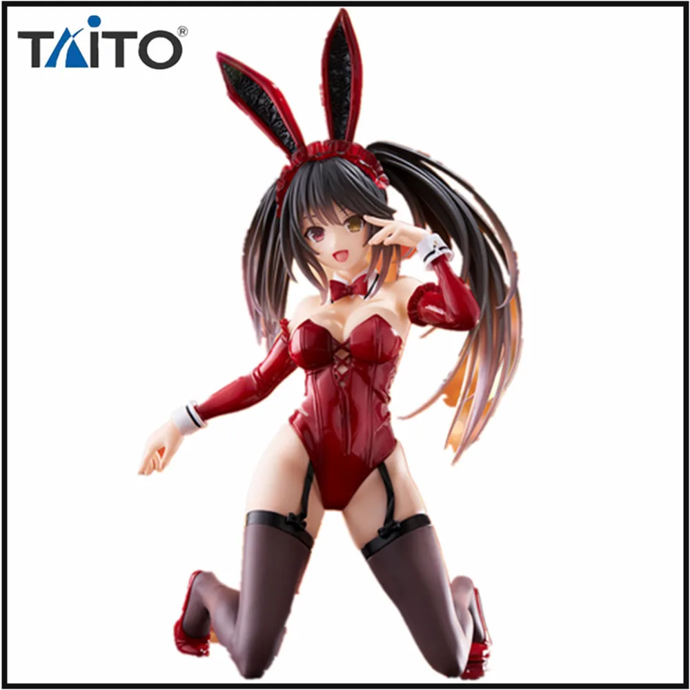 Стандартная аниме-фигурка Taito DATE A LIVE Tokisaki Kurumi настольная милая фигурка Bandai из ПВХ