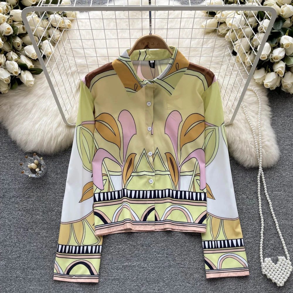 Осенний повседневный топ с длинными рукавами и принтом в виде морского отдыха 
Осенний повседневный топ с длинными рукавами и принтом в виде морского отдыха