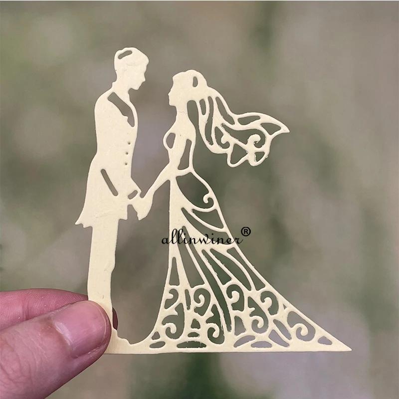 

Bride and groom decoration Metal Cutting Dies Stencils For DIY Scrapbooking Decorative Embossing Handcraft Die Cutting Template