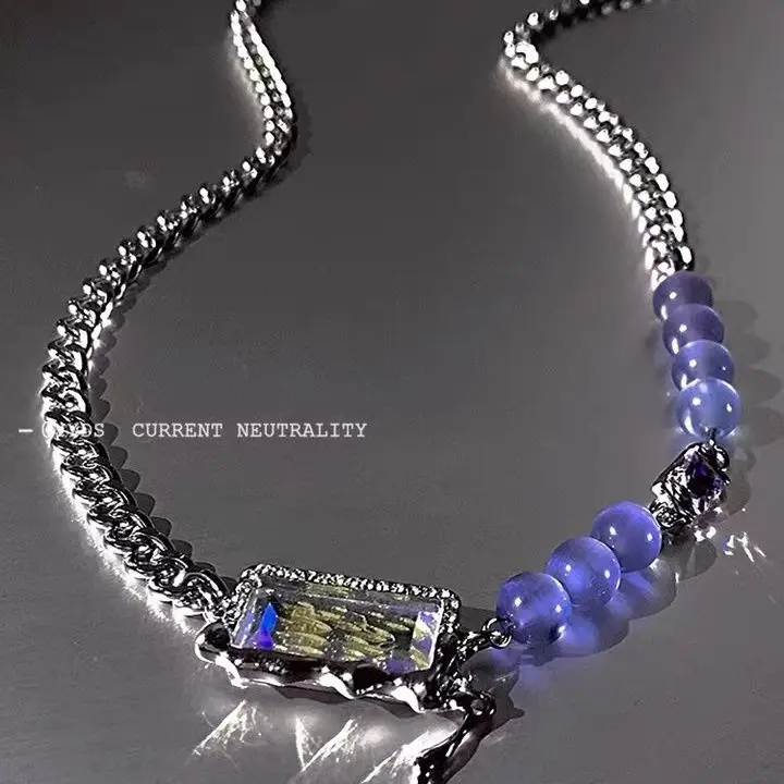 New Fashion Splicing Crystal Necklace for Women Romantic Rhinestones Pendant Necklace Beads Clavicle Chain Elegant Sweater Chain
New Fashion Splicing Crystal Necklace for Women Romantic Rhinestones Pendant Necklace Beads Clavicle Chain Elegant Sweater Chain